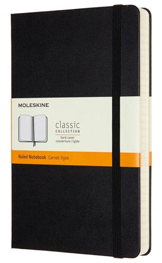 Блокнот в линейку Moleskine CLASSIC QP060 13х21см 240стр. твердая обложка, черный. Товар уцененный  #1