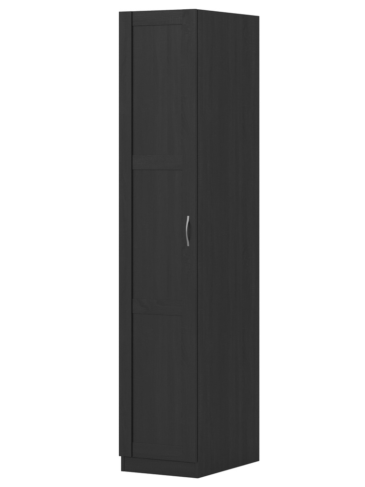 Шкаф Пегас, 1 дверь сборная, 58х39х202 см, черный, дуб венге, ШВЕДСКИЙ СТАНДАРТ  #1