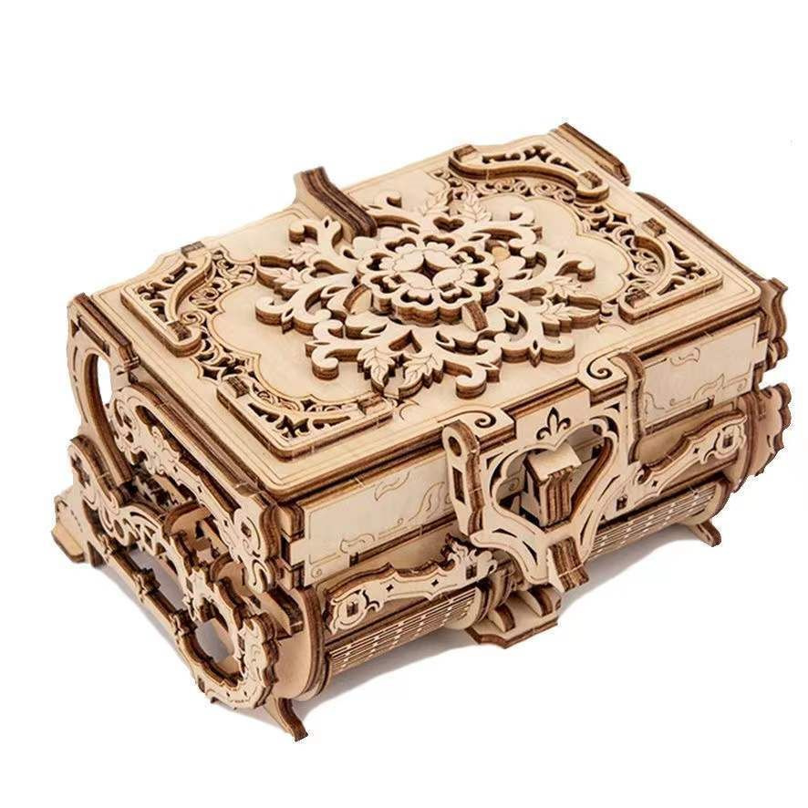 185pcs ugears строительные блоки / Деревянная шкатулка для украшений механическая  #1