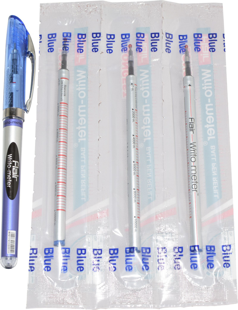 Flair Набор ручек Шариковая, толщина линии: 0.5 мм, цвет: Синий, 1 шт.  #1