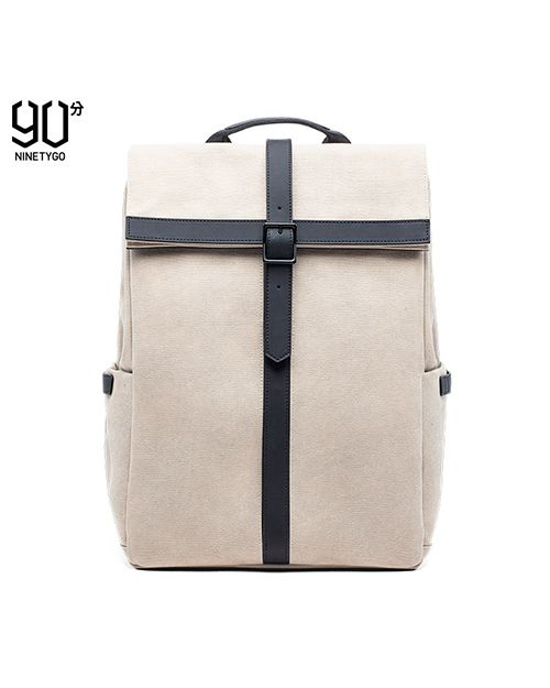 Рюкзак NINETYGO GRINDER Oxford Casual Backpack Beige #1