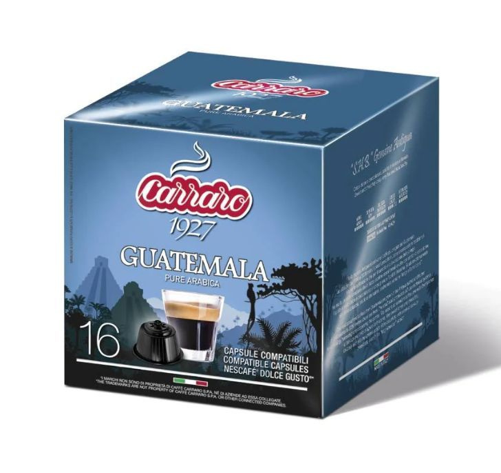 Кофе в капсулах Carraro Guatemala, для Dolce Gusto, 16 шт. Италия #1