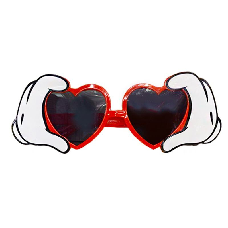 Карнавальные очки "Сердце в ручках" #1