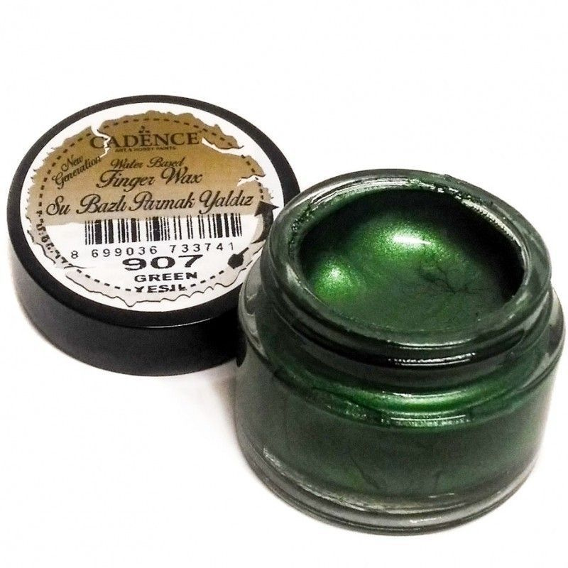 Воск старинная позолота Cadence Water Based Finger Wax 20 ml. Green-907 #1