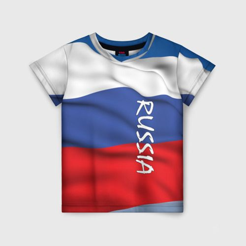 Футболка Vsemayki 3D ФЛАГ РОССИИ. #1