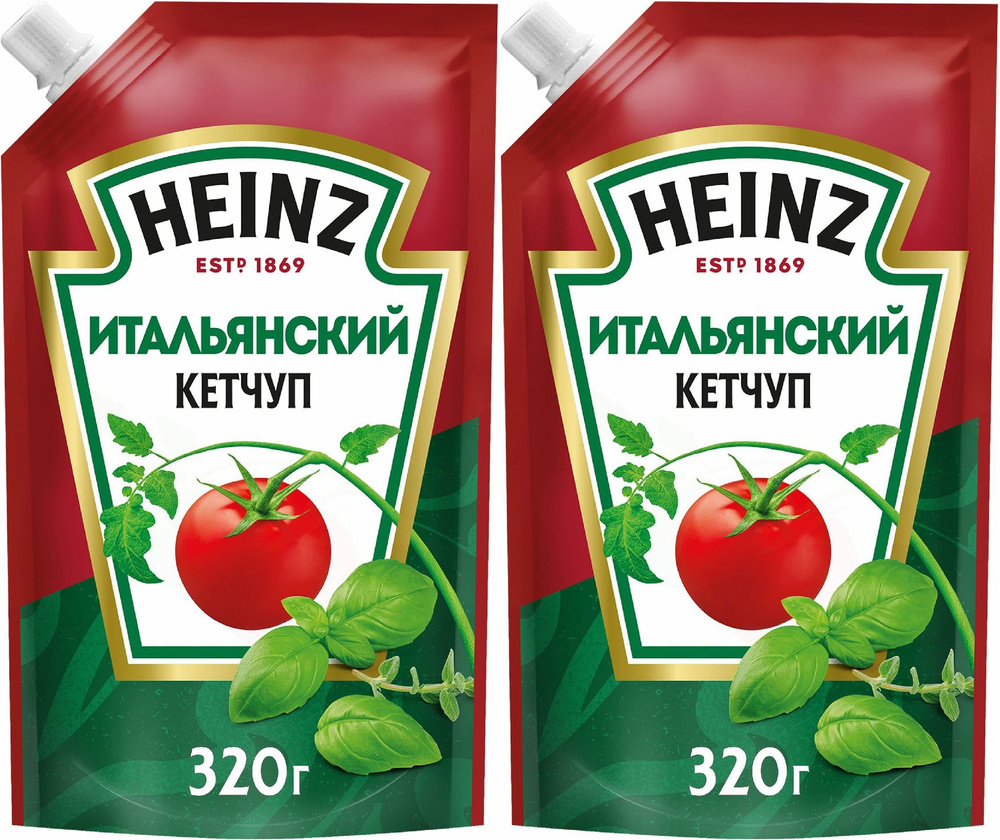 Кетчуп Heinz Итальянский, комплект: 2 упаковки по 320 г #1