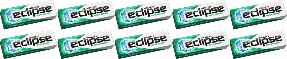 Жевательная резинка Eclipse Ментол эвкалипт 13,6 г, комплект: 10 шт. по 13.6 г  #1