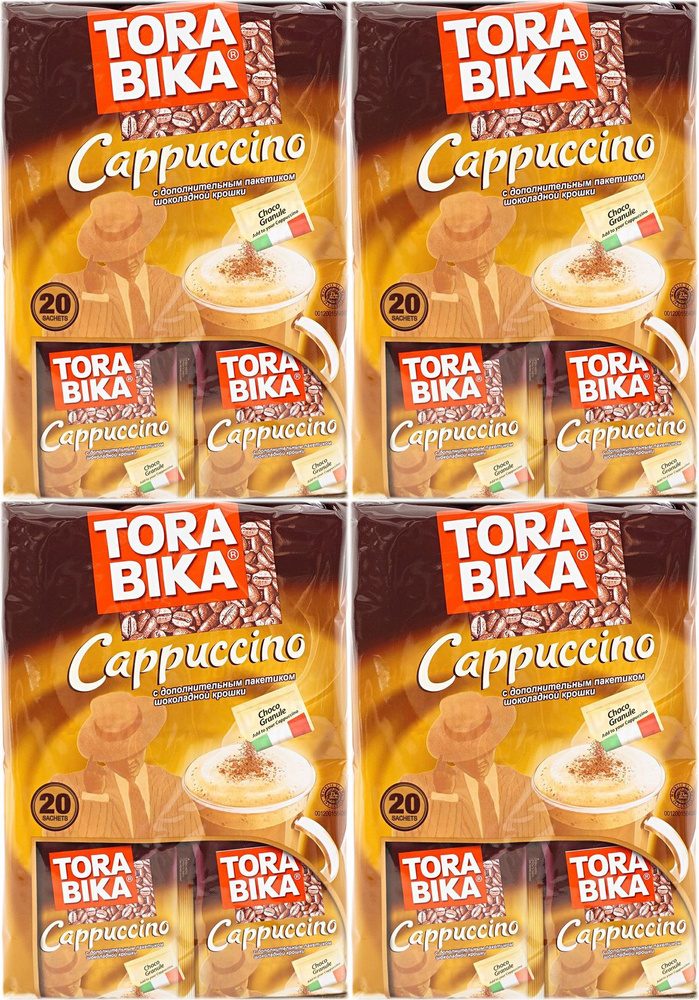 Кофейный напиток Torabika Cappuccino растворимый с пакетиком шоколадной крошки 25 г 20 шт, комплект: #1