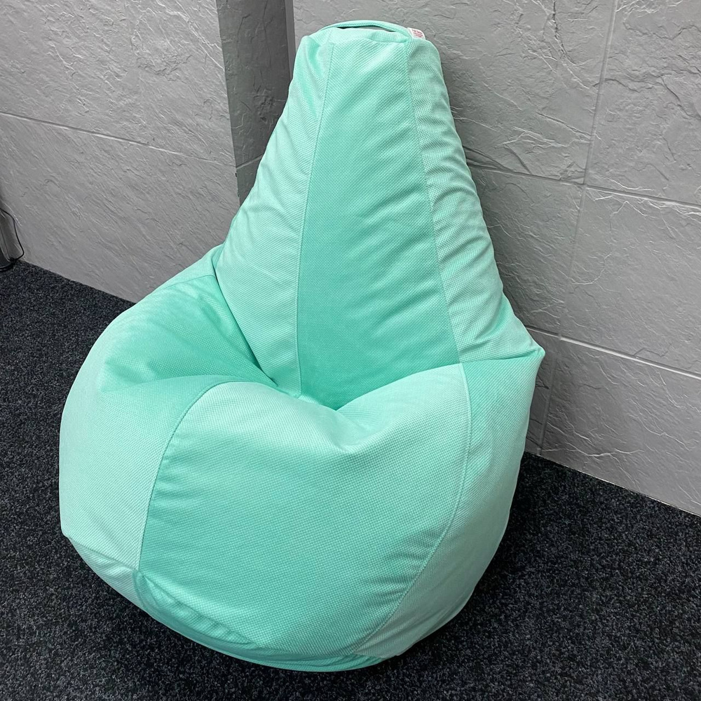 Кресло-мешок Puff Relax Груша, Велюр натуральный, Размер XL, бескаркасный пуф  #1
