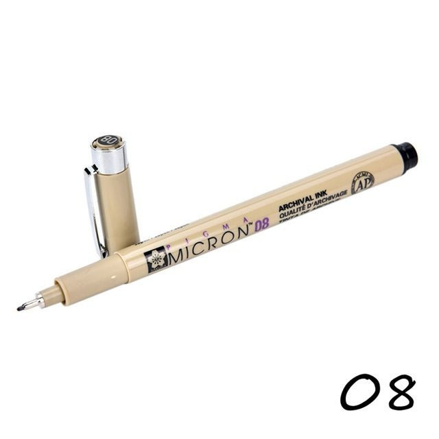 Sakura Ручка Капиллярная, Линер, толщина линии: 0.5 мм, цвет: Черный, 1 шт.  #1