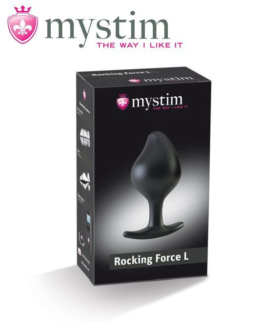 Mystim Анальная пробка с электростимуляцией Rocking Force L e-stim butt plug  #1