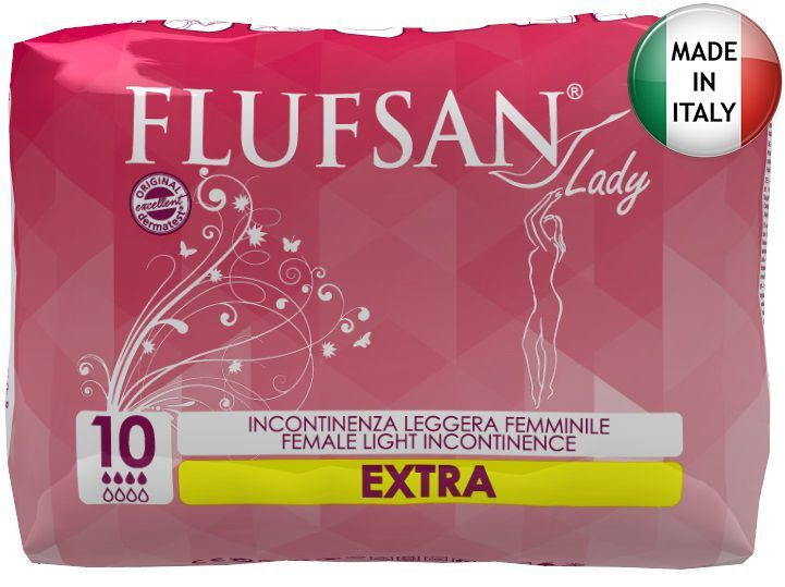 Прокладки женские урологические FLUFSAN Lady Extra 10 шт, послеродовые, прокладки женские ночные, гиппоаллергенные #1