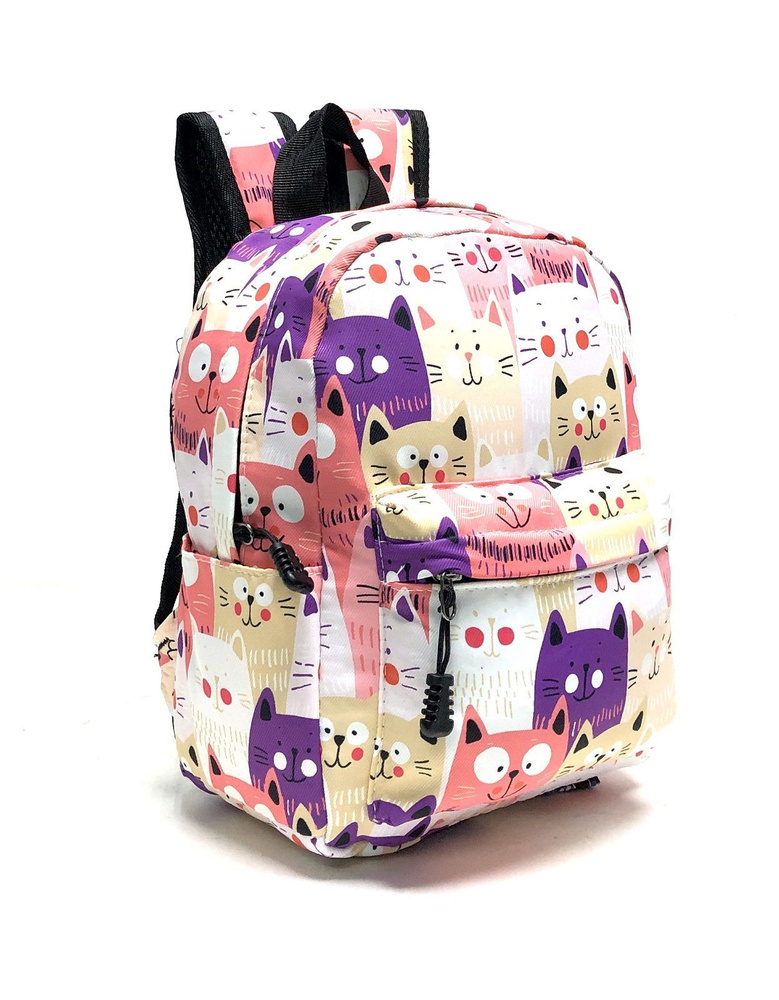 Детский тканевый рюкзак Кошка #1