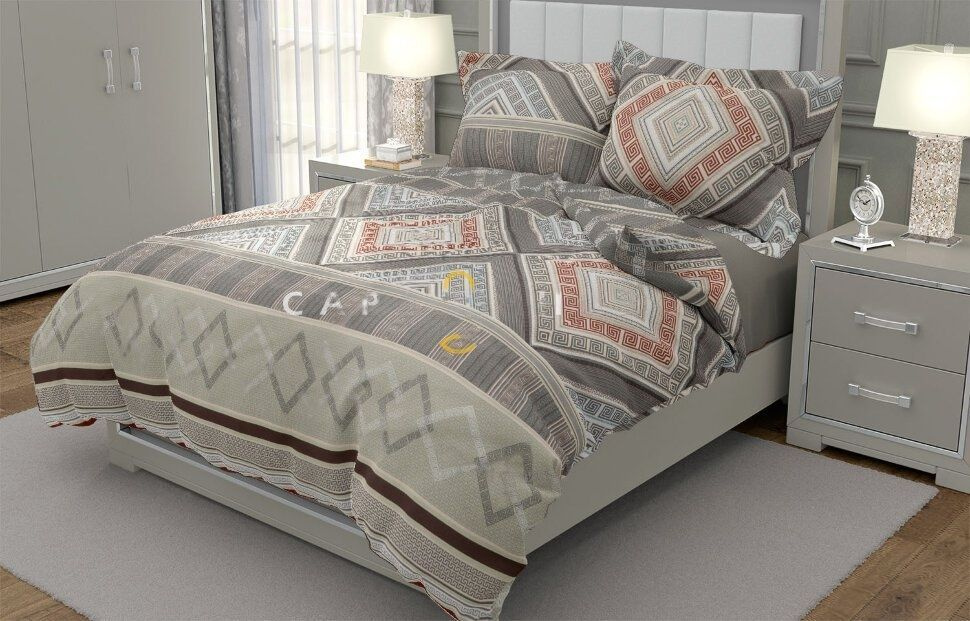 Комплект постельного белья, Бязь, 1,5 спальный, наволочки 50x70  #1