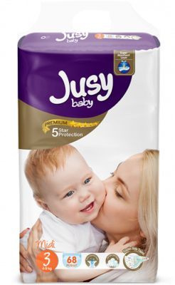 Подгузники детские Jusy baby Midi 3 (4-9 кг) #1