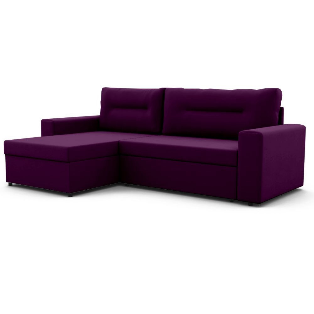 ФОКУС- мебельная фабрика Угловой диван , механизмДельфин,228х148х86см, фиолетовый  #1