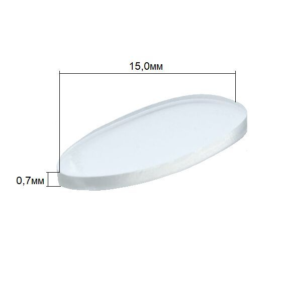 Корректирующие накладки OptiTech на оправу очков повышенной комфортности, 0.7х15 мм., две пары  #1
