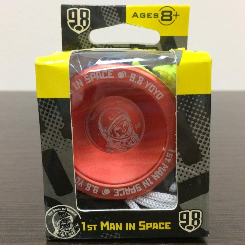 Йо-йо - 9.8 - 1st Man in Space (красный) профессиональное, уо-уо игрушка антистресс, веревка в комплекте #1
