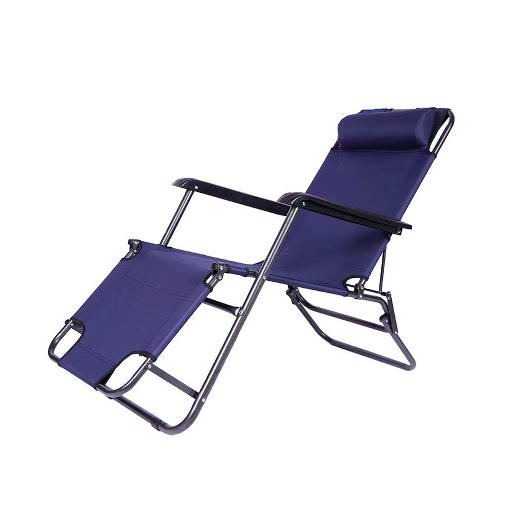 Складное кресло-шезлонг Ecos CHO-153 стул пляжный с регулируемой спинкой, с подлокотниками / Лежак для #1