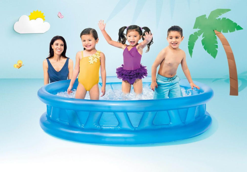 Бассейн надувной семейный INTEX "Soft Side Pool",188х46 см. #1