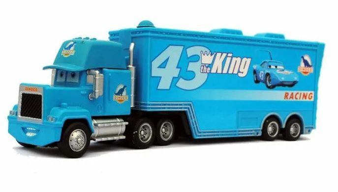 Коллекционная литая металлическая машинка из мультфильма "Тачки" (Cars) контейнеровоз Кинга Грей  #1