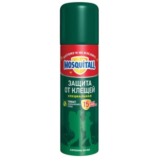 Mosquitall Аэрозоль Защита от клещей, 150 мл - купить с доставкой по ...