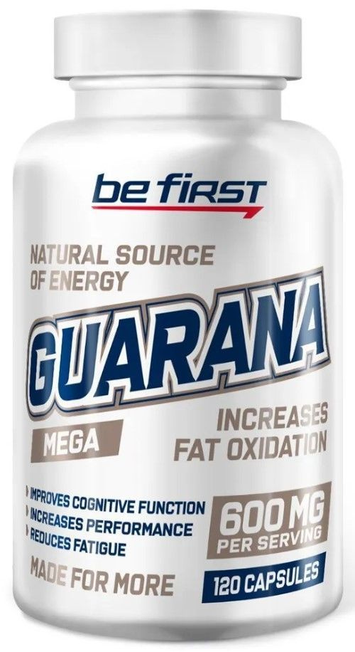 Энергетик экстракт гуараны мега в капсулах Be First Guarana Mega Extract Capsules 120 капсул  #1