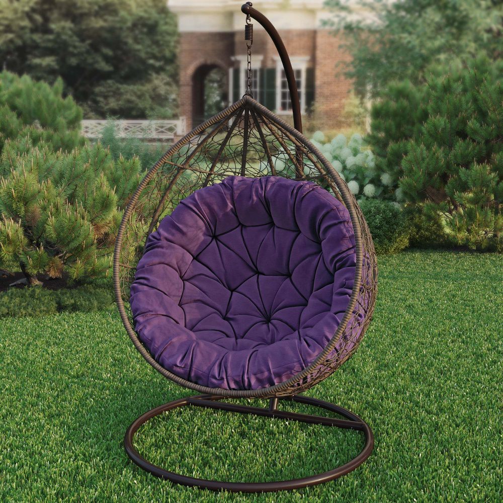 Круглая подушка для садовых качелей Билли, напольная сидушка  #1