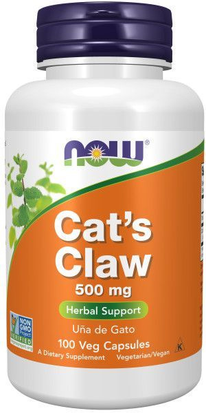 Витамины спортивные, Нау Кошачий Коготь, NOW Cat's Claw, 500 мг, 100 капс.  #1