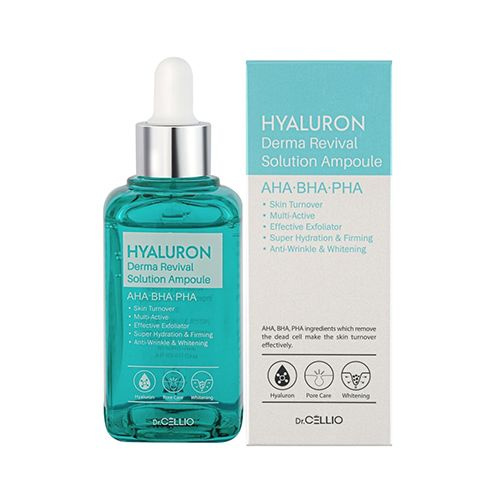 Сыворотка с гиалуроновой кислотой для восстановления кожи Dr.Cellio Hyaluron Derma Revival Solution Ampoule #1