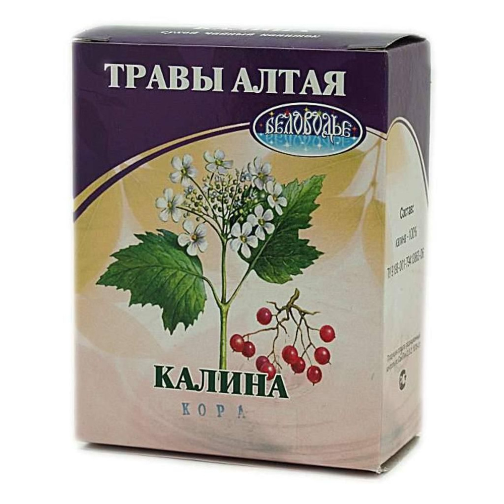 Калина, кора, коробка, БЕЛОВОДЬЕ, 50 г #1