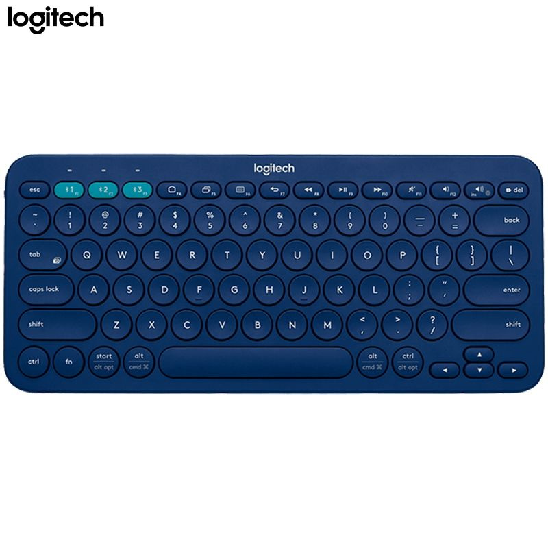 Logitech Игровая клавиатура беспроводная Logitech K380 Blue, Английская раскладка, голубой  #1