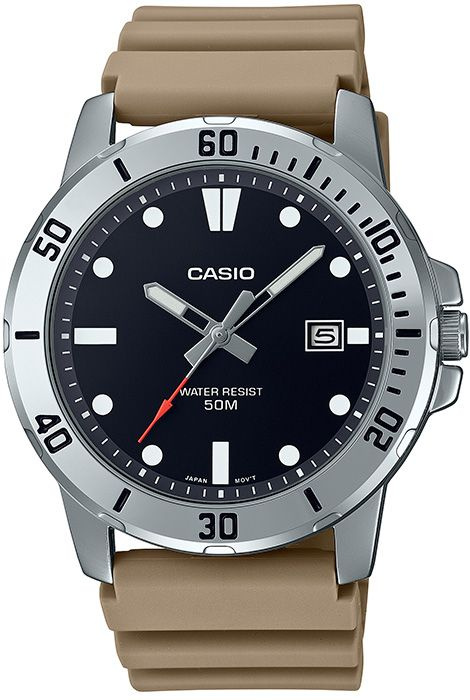 Кварцевые мужские наручные часы Casio Collection MTP-VD01-5E с индикацией текущей даты  #1
