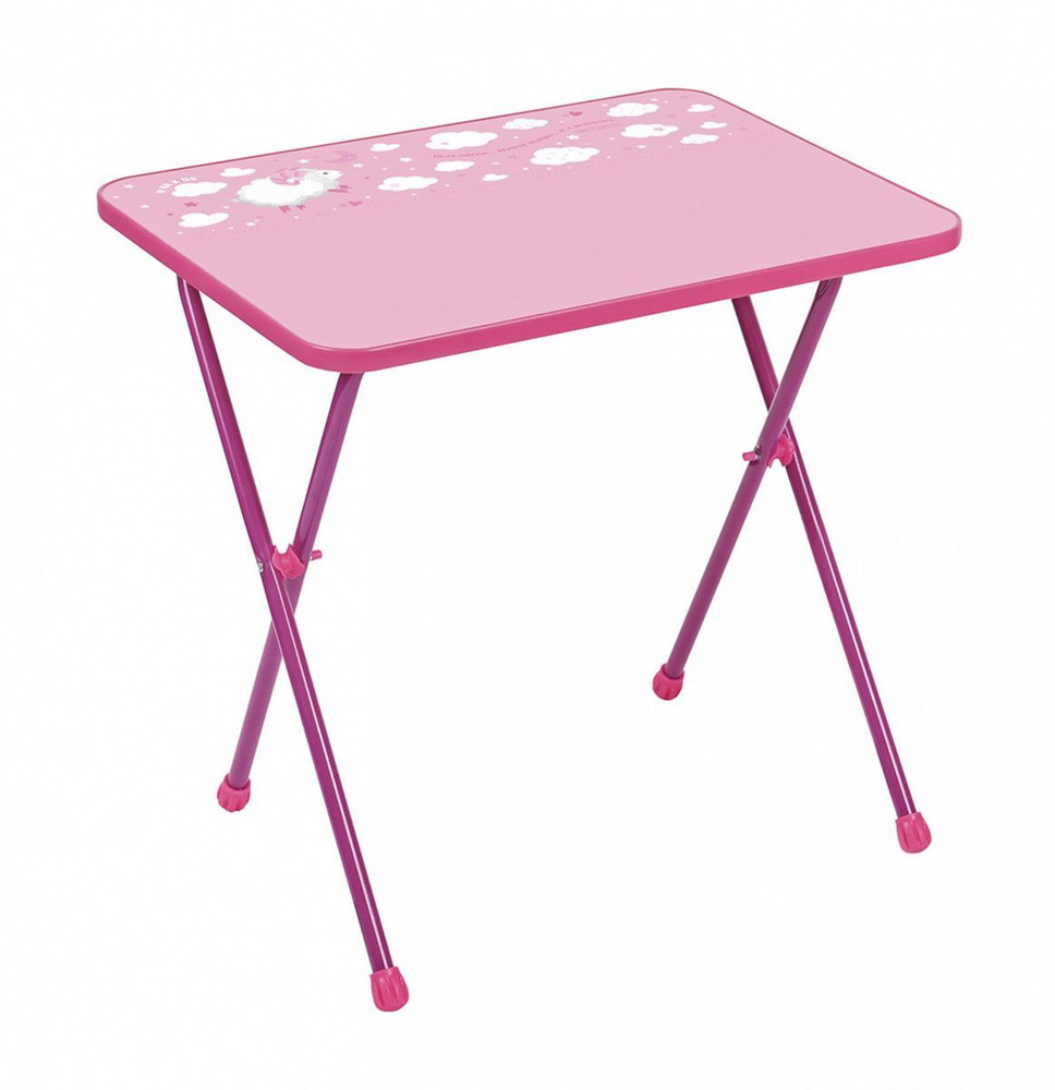 Детский стол NIKA Алина 2 розовый #1
