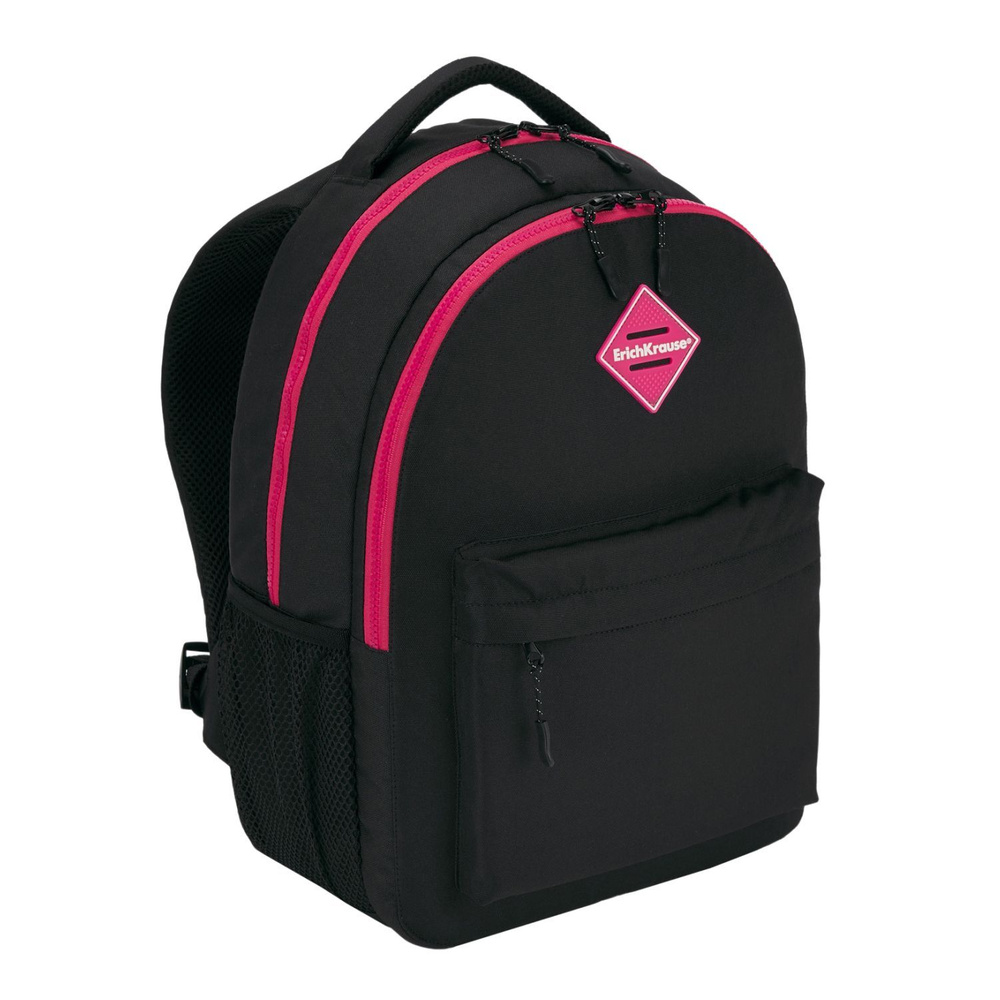 Школьный рюкзак ErichKrause EasyLine с двумя отделениями 20L Black&Pink  #1