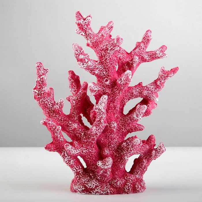 Украшение садовое, интерьерное, "Коралл", 24х19 см розовый  #1