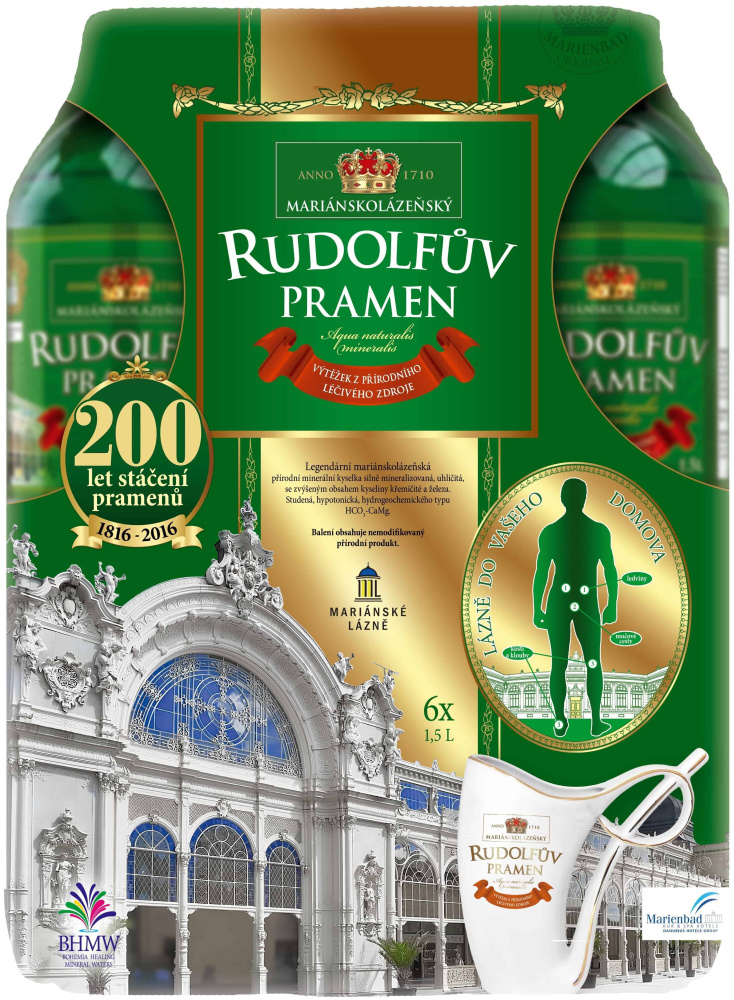 Минеральная вода Rudolfuv Pramen 1,5 литра (Рудольфов Прамен) (6 шт)  #1