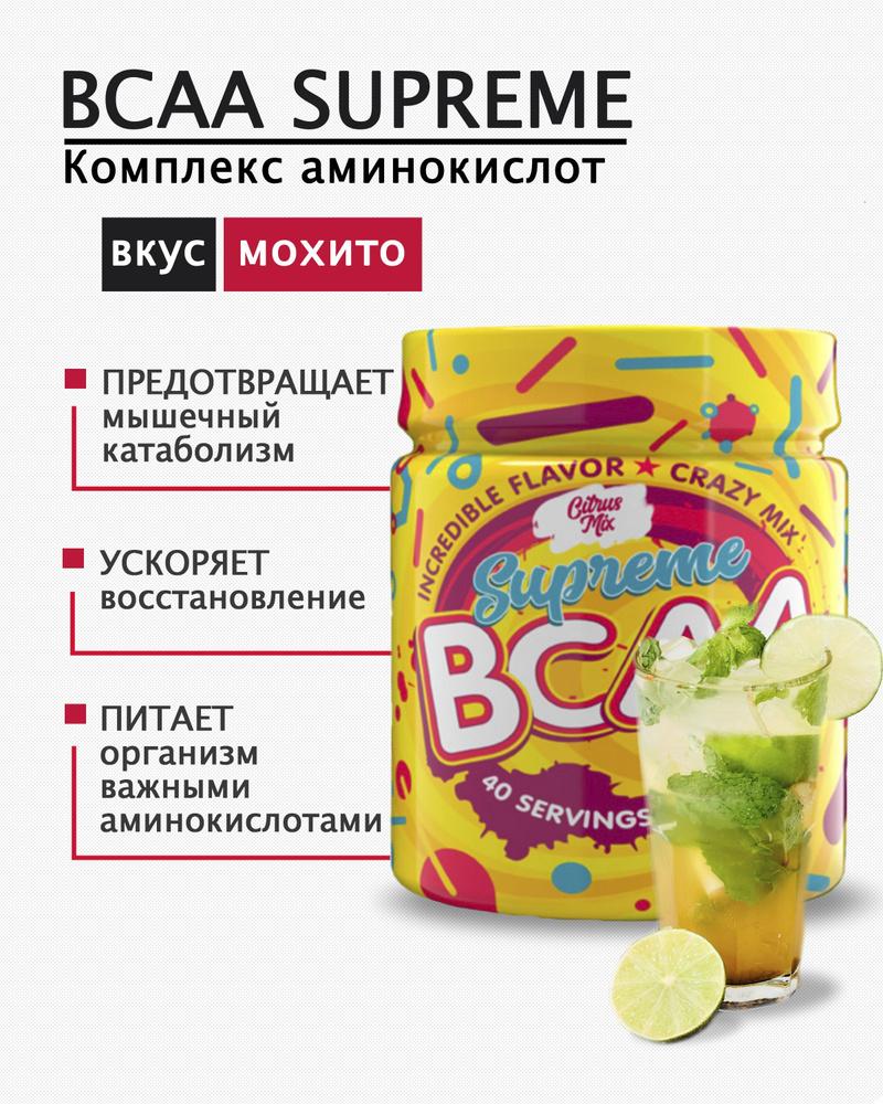 Аминокислотный компекс BCAA DR.Hoffman/250 гр вкус Мохито #1