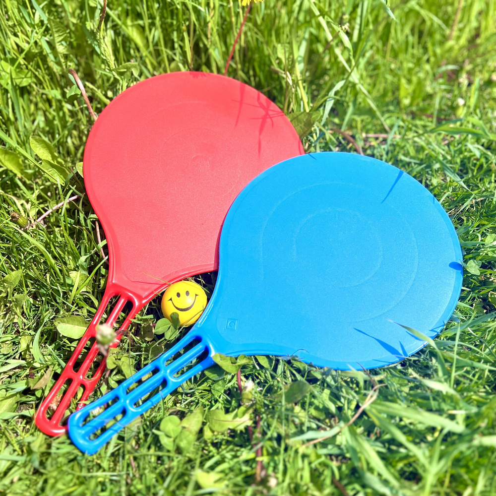 Ракетки детские с мячом для игр на открытом воздухе, детям от 6и лет и взрослым, высококачественный пластик #1