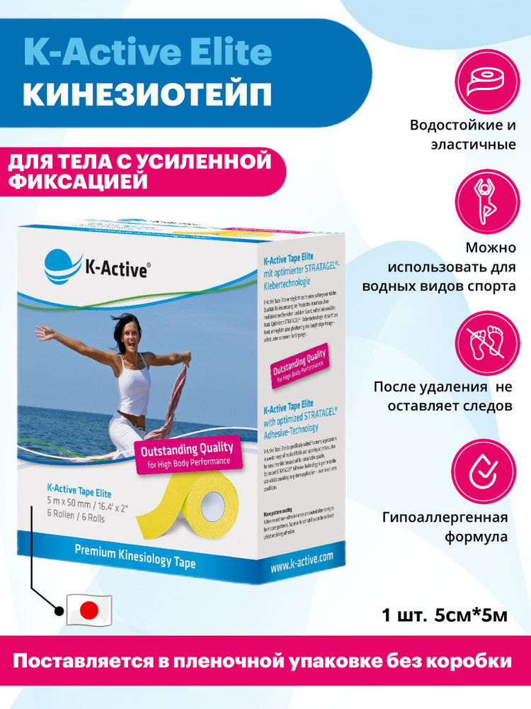 K-Active Кинезиотейп 5см Х 500 см #1