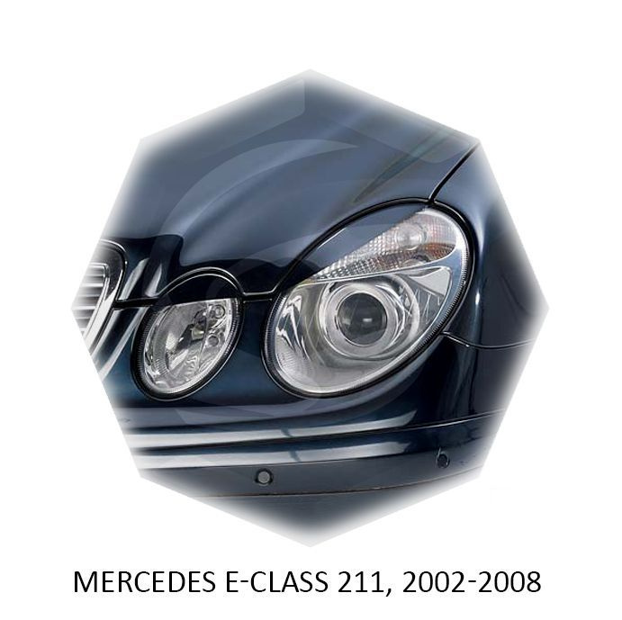 Mercedes E-Class 2002-2009 W211 Реснички на фары #1