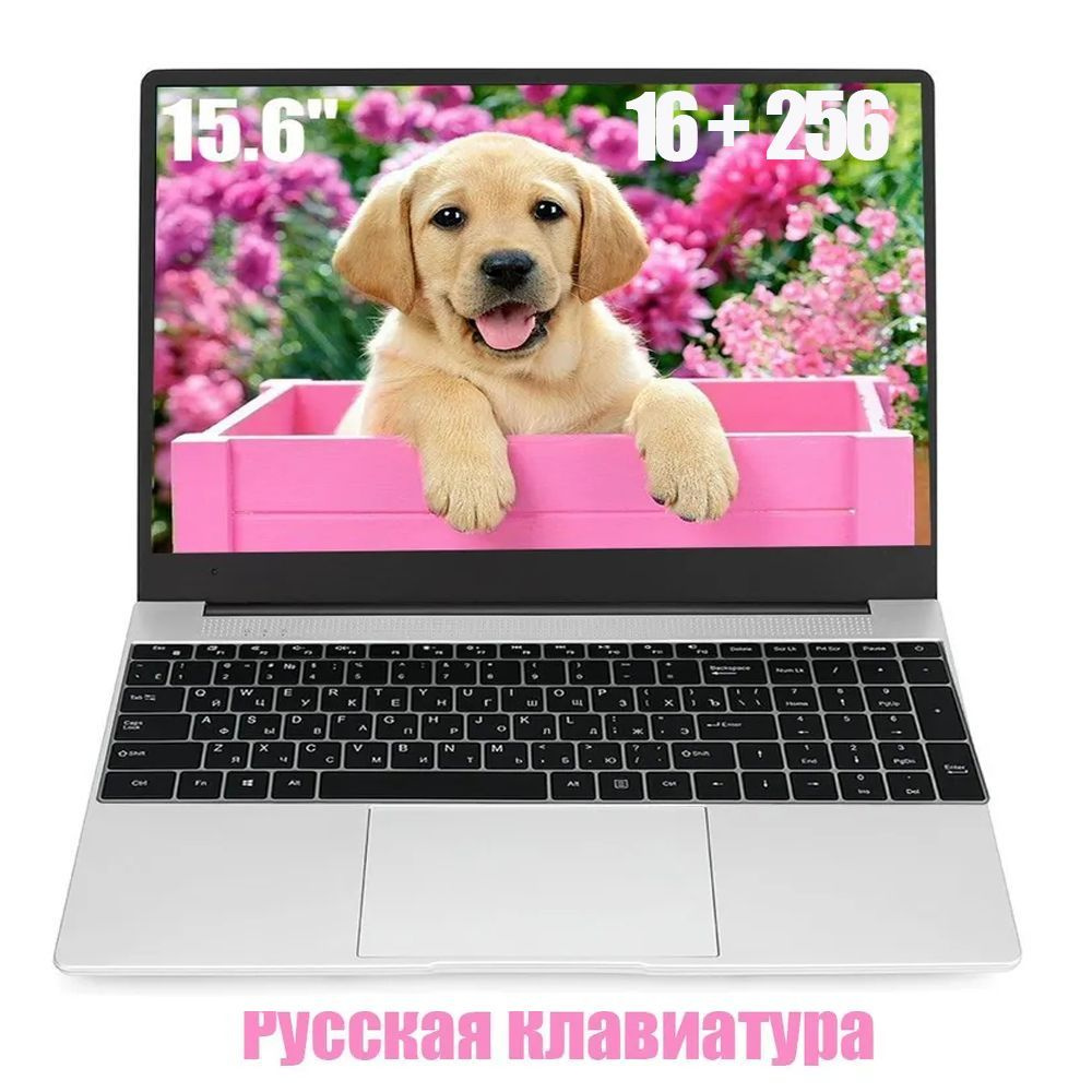 OEM NT26 Ноутбук 15.6", RAM 16 ГБ, SSD 256 ГБ, Intel HD Graphics, Windows Pro, серебристый, Русская раскладка #1