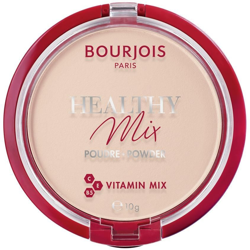 Bourjois Пудра для лица прессованная Healthy Mix Pressed Powder #01 Ivory, 11гр  #1