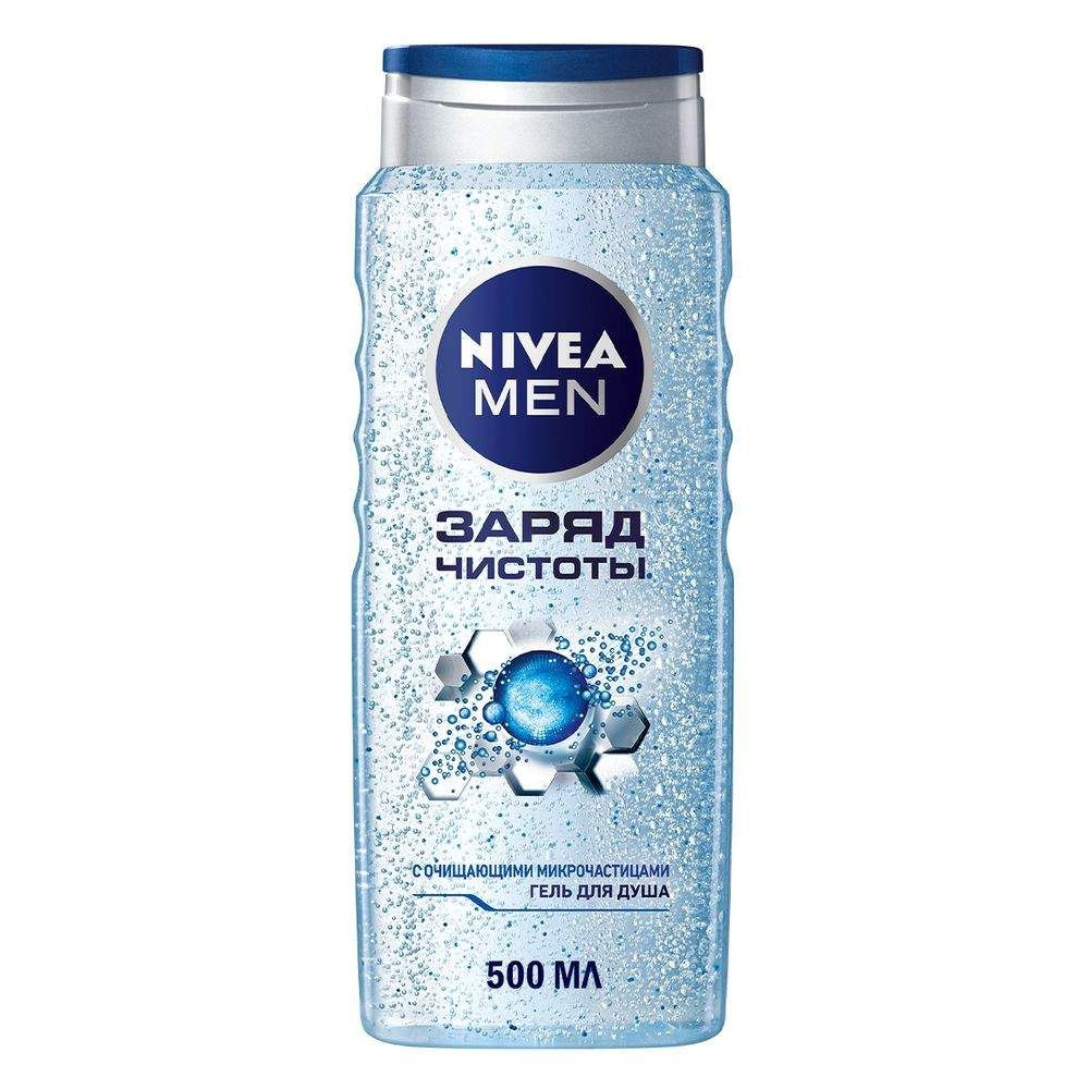 Nivea Гель для душа Men Заряд чистоты, 500 мл #1