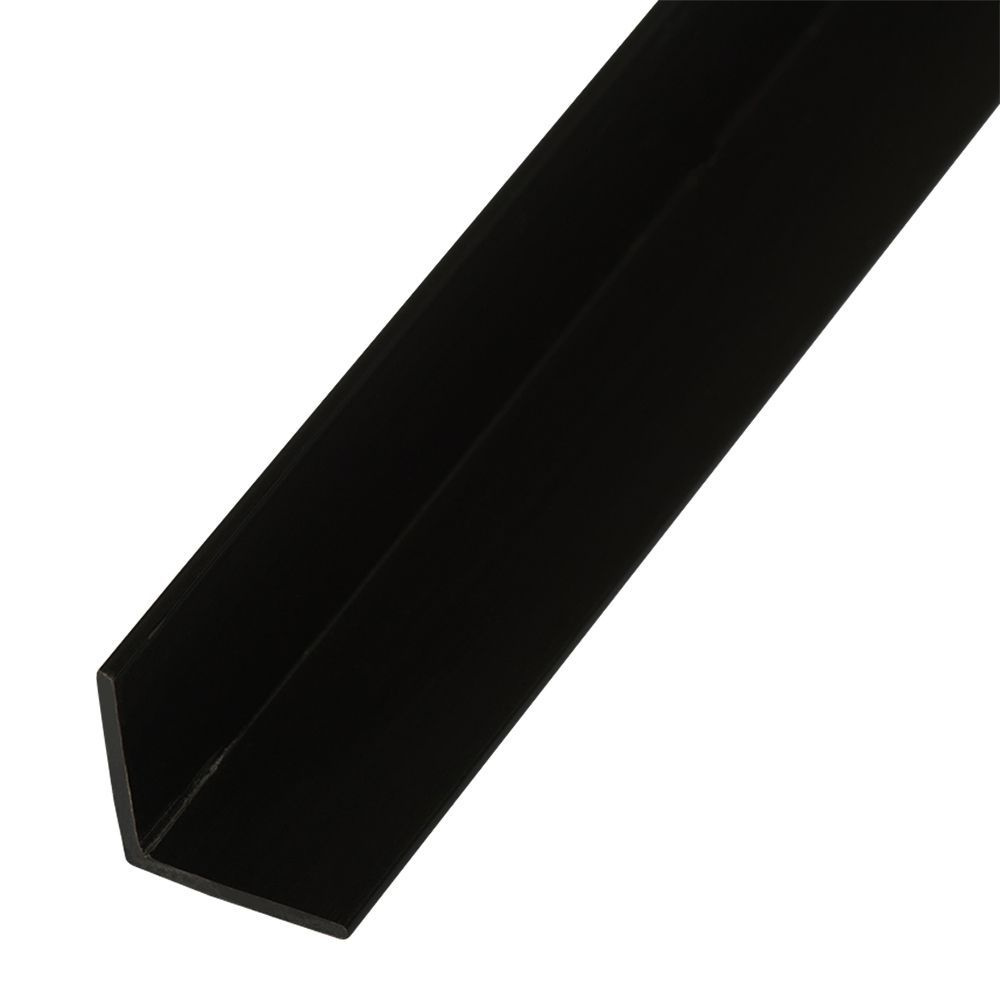 Уголок чёрный 15х15мм длина 2,7 метра , угол универсальный алюминиевый  #1
