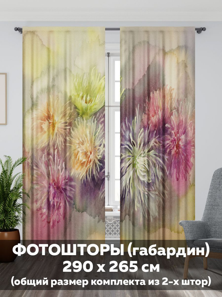 Фотошторы интерьерные для дома с печатью 290х265см/Mollyn Home/в спальню, в гостиную, в детскую, на кухню #1