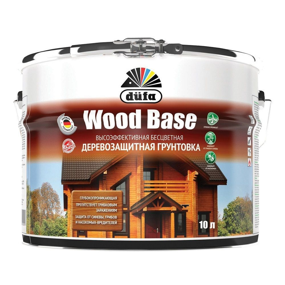 Грунтовка деревозащитная Dufa Wood Base (10л) #1