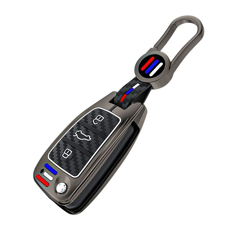 Чехол на ключ Audi / Ауди Carbon Grey 2009-2015 #1