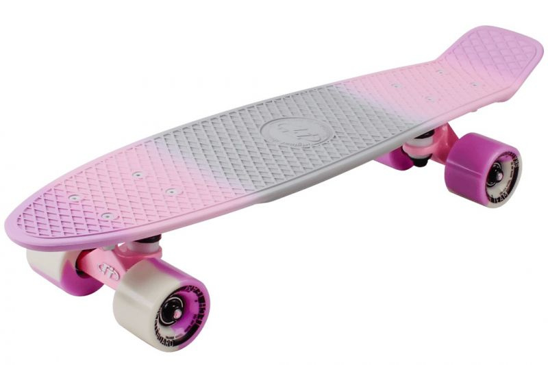 Скейтборд пластиковый Tech Team Multicolor 22 pink/white1/4 TSL-401MP #1