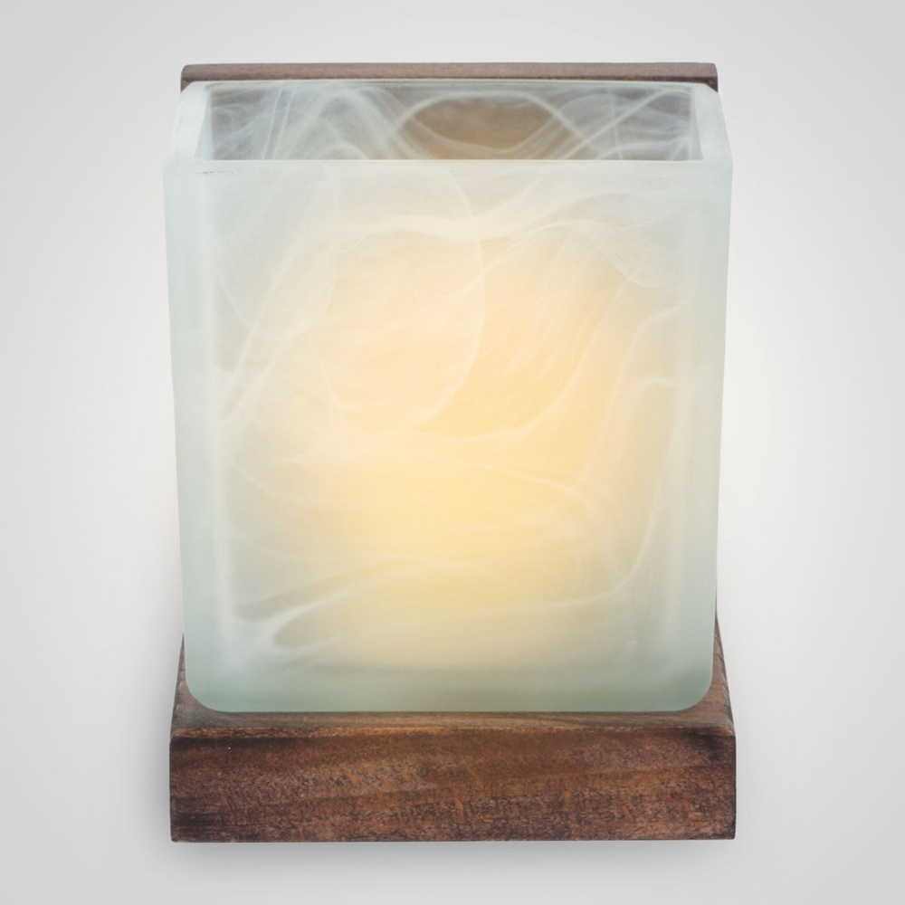 Светильник настенный деревянный в стиле лофт, подвесной прикроватный встраиваемый декоративный квадратный #1